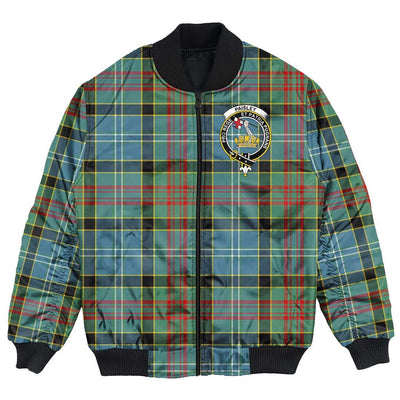 Clan Paisley District Tartan Crest Bomber Jacket