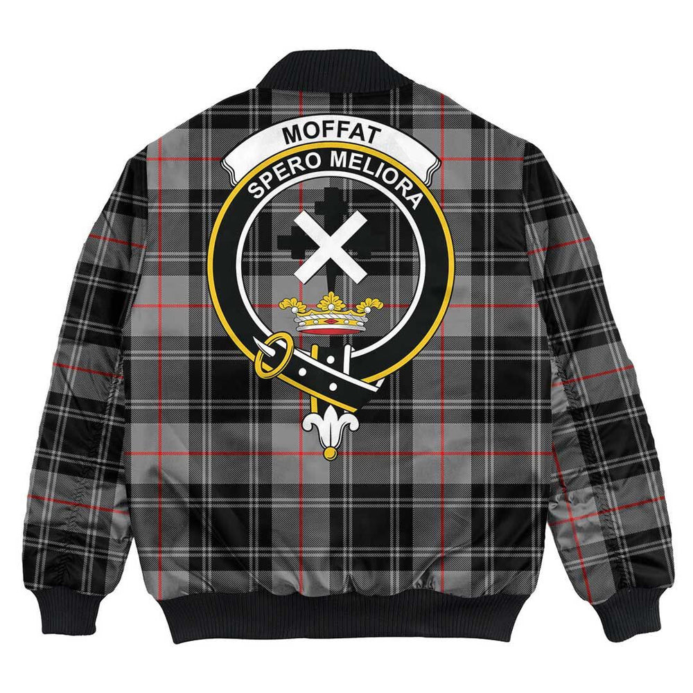 Clan Moffat Modern Tartan Crest Bomber Jacket AR24 Moffat Modern Tartan Tartan Bomber Jacket