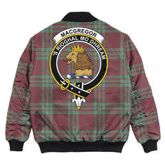 Clan MacGregor Hunting Ancient Tartan Crest Bomber Jacket WV23 MacGregor Hunting Ancient Tartan Tartan Bomber Jacket
