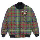 Clan Shaw Green Modern Tartan Crest Bomber Jacket QS28 Shaw Green Modern Tartan Tartan Bomber Jacket