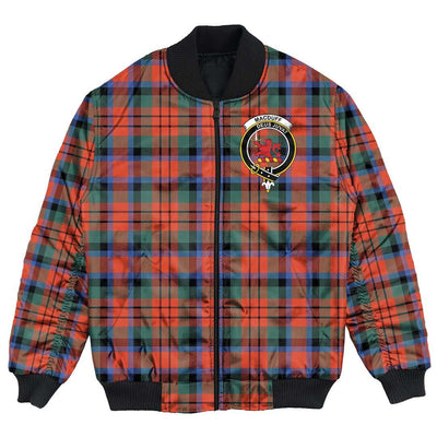 Clan MacDuff Ancient Tartan Crest Bomber Jacket