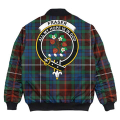 Clan Fraser Hunting Ancient Tartan Crest Bomber Jacket FG63 Fraser Hunting Ancient Tartan Tartan Bomber Jacket