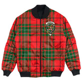 Clan MacAulay Modern Tartan Crest Bomber Jacket NK93 MacAulay Modern Tartan Tartan Bomber Jacket