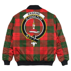 Clan Erskine Modern Tartan Crest Bomber Jacket AH46 Erskine Modern Tartan Tartan Bomber Jacket