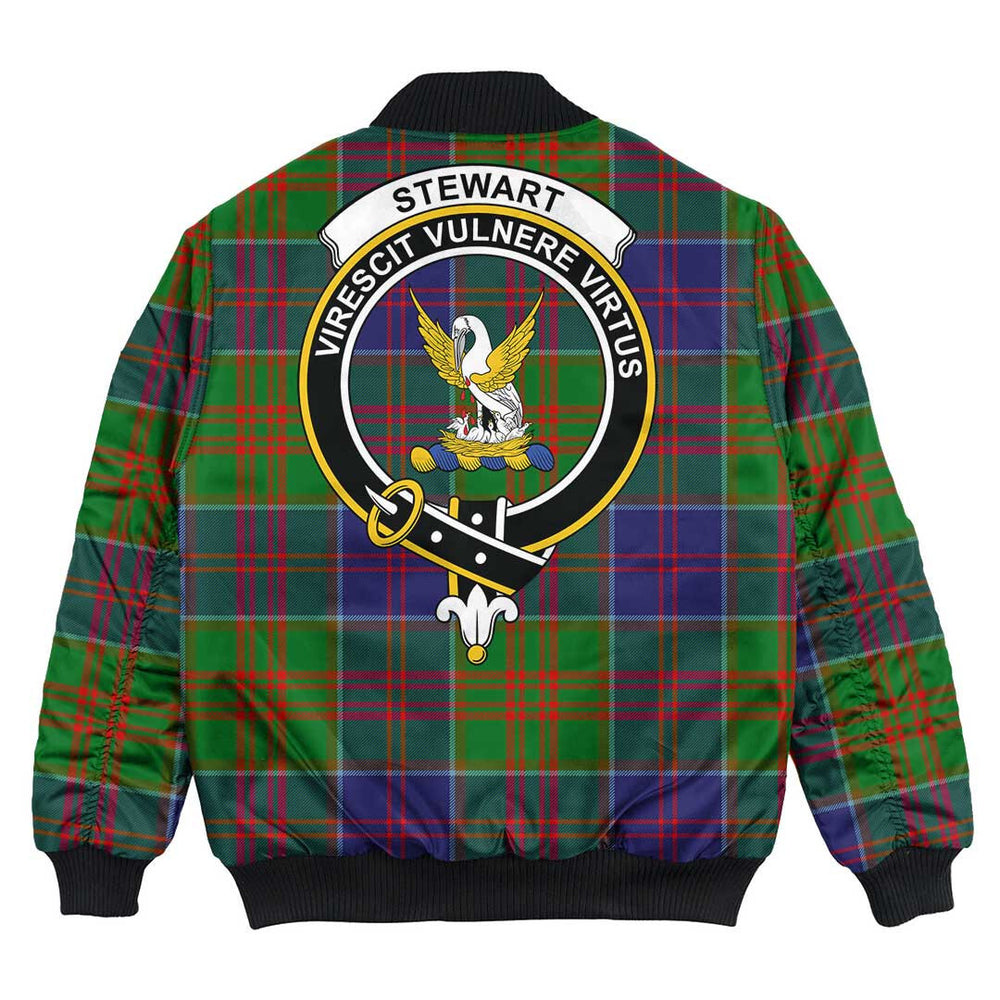 Clan Stewart of Appin Hunting Modern Tartan Crest Bomber Jacket YI73 Stewart of Appin Hunting Modern Tartan Tartan Bomber Jacket
