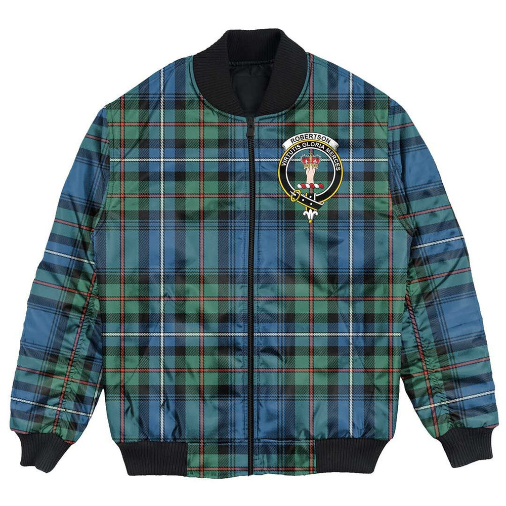 Clan Robertson Hunting Ancient Tartan Crest Bomber Jacket TF59 Robertson Hunting Ancient Tartan Tartan Bomber Jacket