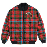 Clan MacDuff Modern Tartan Crest Bomber Jacket MC81 MacDuff Modern Tartan Tartan Bomber Jacket