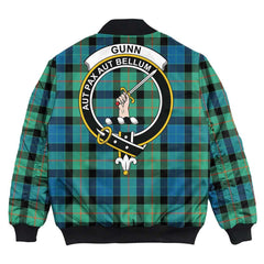 Clan Gunn Ancient Tartan Crest Bomber Jacket JU53 Gunn Ancient Tartan Tartan Bomber Jacket