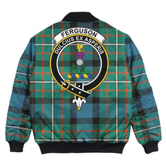 Clan FERGUSON ANCIENT Tartan Crest Bomber Jacket IZ10 FERGUSON ANCIENT Tartan Tartan Bomber Jacket