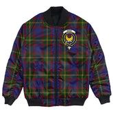 Clan Durie Tartan Crest Bomber Jacket XR41 Durie Tartan Tartan Bomber Jacket
