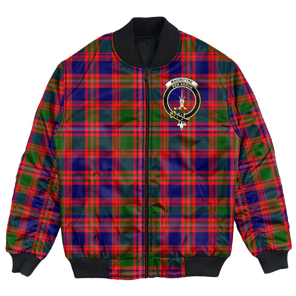 Clan MacIntyre Modern Tartan Crest Bomber Jacket AR94 MacIntyre Modern Tartan Tartan Bomber Jacket