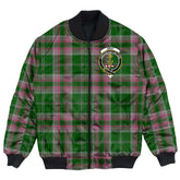Clan Gray Tartan Crest Bomber Jacket HO39 Gray Tartan Tartan Bomber Jacket