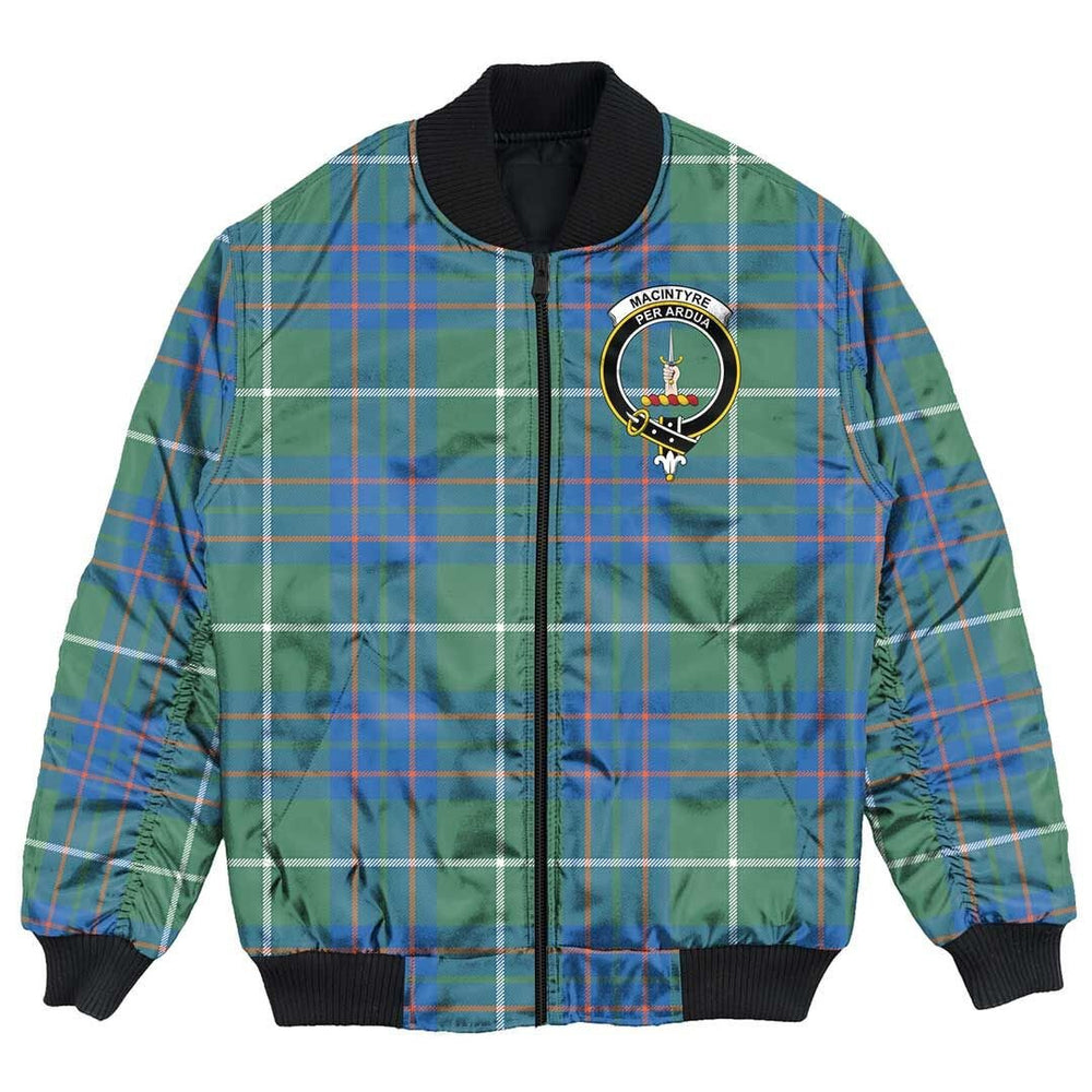 Clan MacIntyre Hunting Ancient Tartan Crest Bomber Jacket PN35 MacIntyre Hunting Ancient Tartan Tartan Bomber Jacket