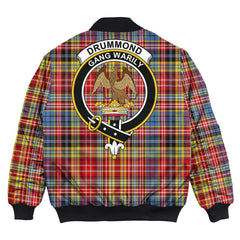 Clan Drummond of Strathallan Tartan Crest Bomber Jacket ZI39 Drummond of Strathallan Tartan Tartan Bomber Jacket