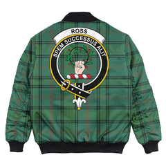 Clan Ross Hunting Ancient Tartan Crest Bomber Jacket BR84 Ross Hunting Ancient Tartan Tartan Bomber Jacket
