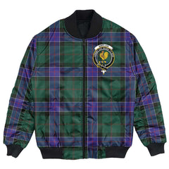 Clan Sinclair Hunting Modern Tartan Crest Bomber Jacket QO97 Sinclair Hunting Modern Tartan Tartan Bomber Jacket