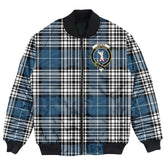 Clan Napier Modern Tartan Crest Bomber Jacket JF54 Napier Modern Tartan Tartan Bomber Jacket