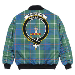 Clan MacIntyre Hunting Ancient Tartan Crest Bomber Jacket PN35 MacIntyre Hunting Ancient Tartan Tartan Bomber Jacket