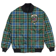 Clan Ogilvie Hunting Modern Tartan Crest Bomber Jacket CF30 Ogilvie Hunting Modern Tartan Tartan Bomber Jacket