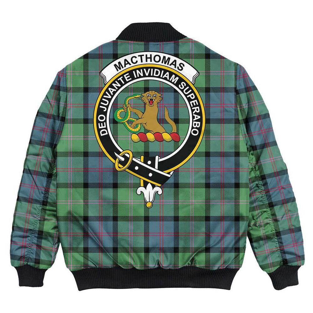 Clan MacThomas Ancient Tartan Crest Bomber Jacket NU68 MacThomas Ancient Tartan Tartan Bomber Jacket