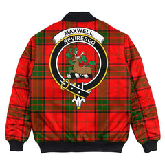 Clan Maxwell Modern Tartan Crest Bomber Jacket AE31 Maxwell Modern Tartan Tartan Bomber Jacket