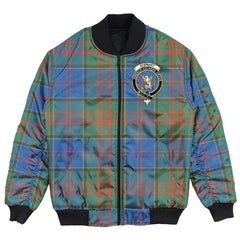 Clan Stewart of Appin Hunting Ancient Tartan Crest Bomber Jacket KQ80 Stewart of Appin Hunting Ancient Tartan Tartan Bomber Jacket