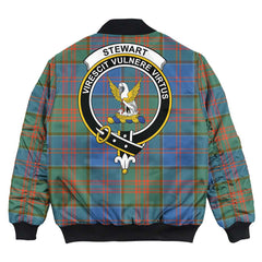 Clan Stewart of Appin Hunting Ancient Tartan Crest Bomber Jacket KQ80 Stewart of Appin Hunting Ancient Tartan Tartan Bomber Jacket