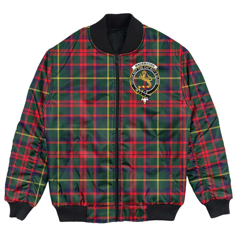Clan MacKintosh Hunting Modern Tartan Crest Bomber Jacket LW27 MacKintosh Hunting Modern Tartan Tartan Bomber Jacket
