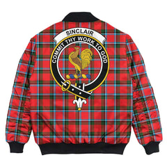 Clan Sinclair Modern Tartan Crest Bomber Jacket EJ39 Sinclair Modern Tartan Tartan Bomber Jacket