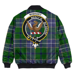 Clan Wishart Hunting Modern Tartan Crest Bomber Jacket OC42 Wishart Hunting Modern Tartan Tartan Bomber Jacket