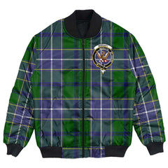 Clan Wishart Hunting Modern Tartan Crest Bomber Jacket OC42 Wishart Hunting Modern Tartan Tartan Bomber Jacket