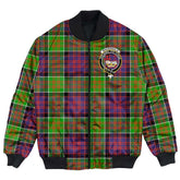 Clan MacDonald of Clanranald Tartan Crest Bomber Jacket TU17 MacDonald of Clanranald Tartan Tartan Bomber Jacket