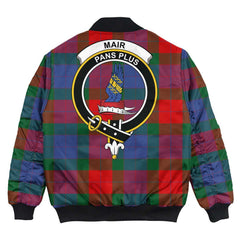 Clan Mar Tartan Crest Bomber Jacket AS38 Mar Tartan Tartan Bomber Jacket