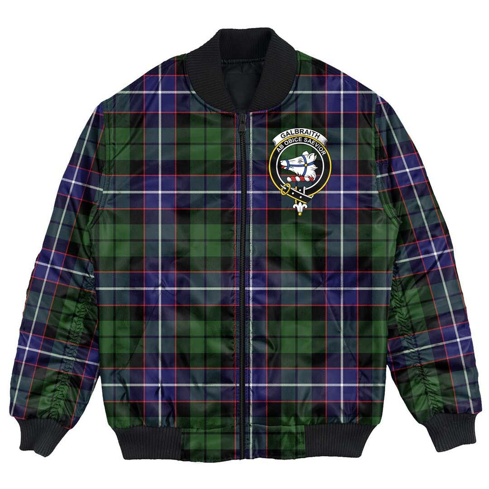 Clan Galbraith Modern Tartan Crest Bomber Jacket DT25 Galbraith Modern Tartan Tartan Bomber Jacket