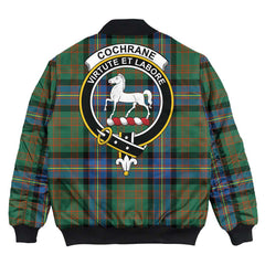 Clan Cochrane Ancient Tartan Crest Bomber Jacket QB26 Cochrane Ancient Tartan Tartan Bomber Jacket