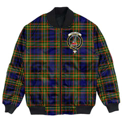 Clan Clelland Modern Tartan Crest Bomber Jacket MH46 Clelland Modern Tartan Tartan Bomber Jacket