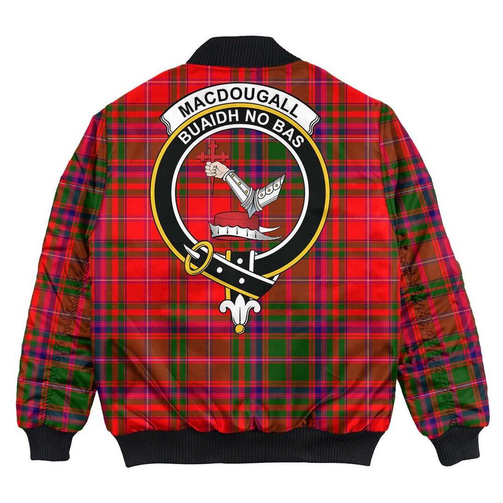 Clan MacDougall Modern Tartan Crest Bomber Jacket IH64 MacDougall Modern Tartan Tartan Bomber Jacket