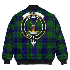 Clan Keith Modern Tartan Crest Bomber Jacket WL31 Keith Modern Tartan Tartan Bomber Jacket