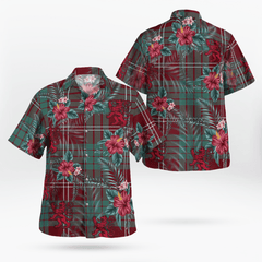 Clan Crawford Modern Tartan Scottish Lion Hawaiian Shirt CT68 Crawford Modern Tartan Tartan Hawaii Shirt