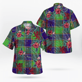 Clan Colville Tartan Scottish Lion Hawaiian Shirt VW65 Colville Tartan Tartan Hawaii Shirt