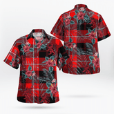 Clan Cunningham Modern Tartan Scottish Lion Hawaiian Shirt SV51 Cunningham Modern Tartan Tartan Hawaii Shirt