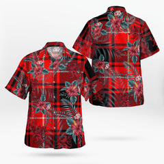 Clan MacIver Modern Tartan Scottish Lion Hawaiian Shirt BJ31 MacIver Modern Tartan Tartan Hawaii Shirt