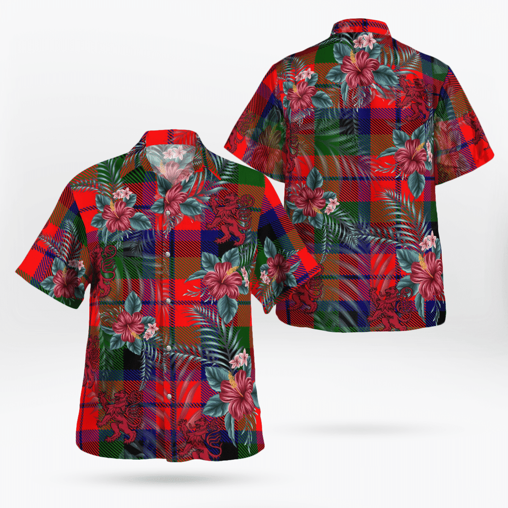 Clan MacNaughton Modern Tartan Scottish Lion Hawaiian Shirt UO83 MacNaughton Modern Tartan Tartan Hawaii Shirt