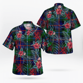 Clan Campbell of Cawdor Modern Tartan Scottish Lion Hawaiian Shirt RL67 Campbell of Cawdor Modern Tartan Tartan Hawaii Shirt