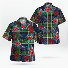 Clan Colquhoun Tartan Scottish Lion Hawaiian Shirt QR88 Colquhoun Tartan Tartan Hawaii Shirt