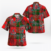 Clan Dunbar Modern Tartan Scottish Lion Hawaiian Shirt ON16 Dunbar Modern Tartan Tartan Hawaii Shirt