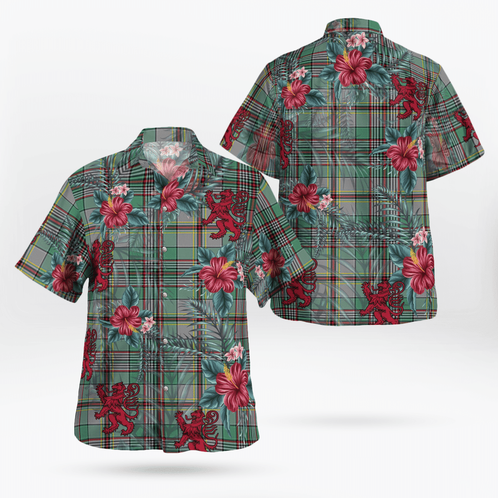Clan Craig Tartan Scottish Lion Hawaiian Shirt UV54 Craig Tartan Tartan Hawaii Shirt
