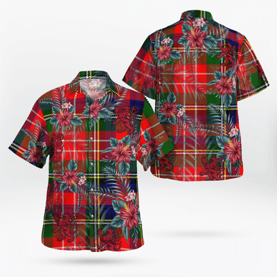 Clan Christie Tartan Scottish Lion Hawaiian Shirt