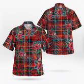 Clan Innes Modern Tartan Scottish Lion Hawaiian Shirt VO57 Innes Modern Tartan Tartan Hawaii Shirt