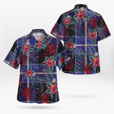 Clan Dunlop Modern Tartan Scottish Lion Hawaiian Shirt DD24 Dunlop Modern Tartan Tartan Hawaii Shirt
